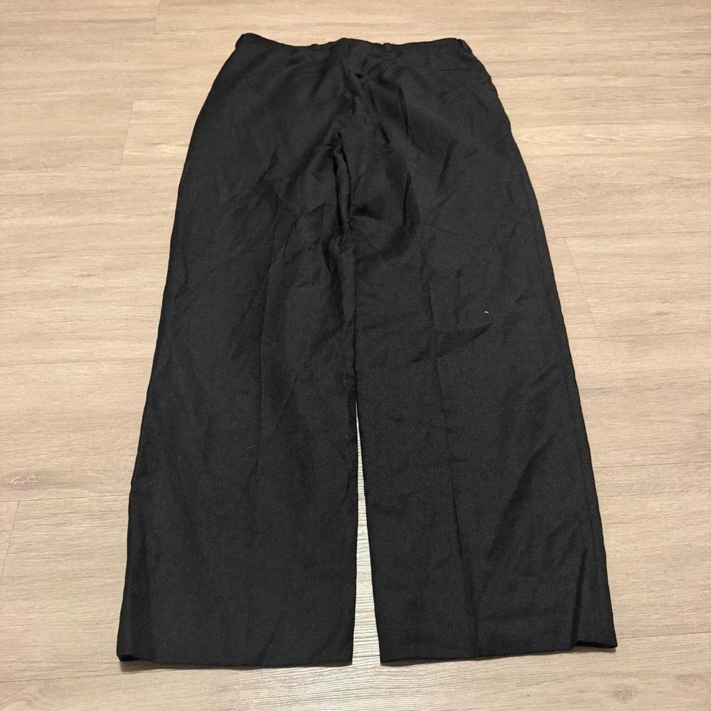 32x30 Black Pleated Wide Leg Pants Y2K Grunge Vintage